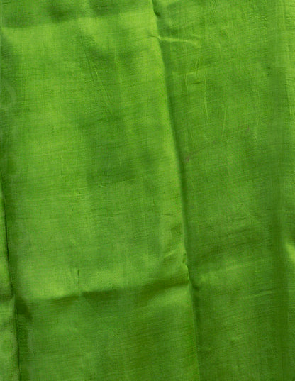 Green Block Printed Pure Silk Mark Certified Bishnupuri Silk Sarees