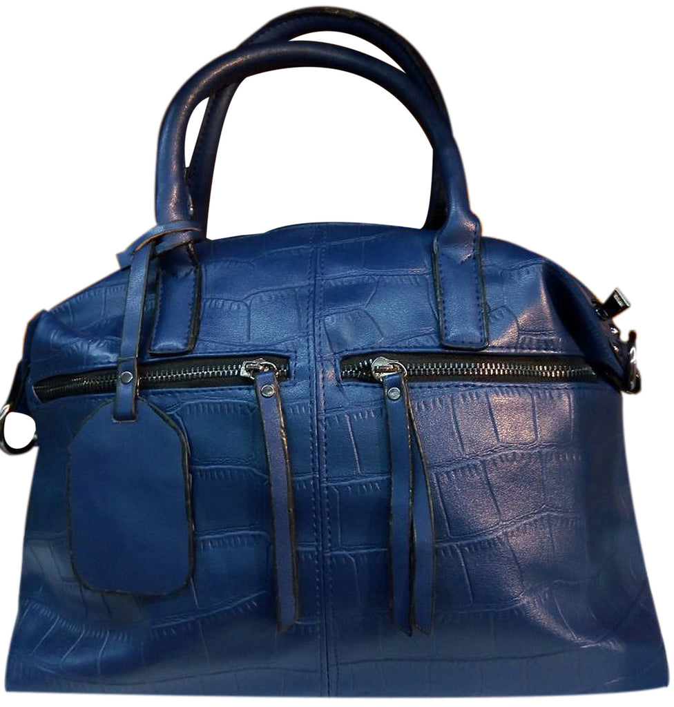 Dailybuys Deep Blue Ladies Leather Hand Bags
