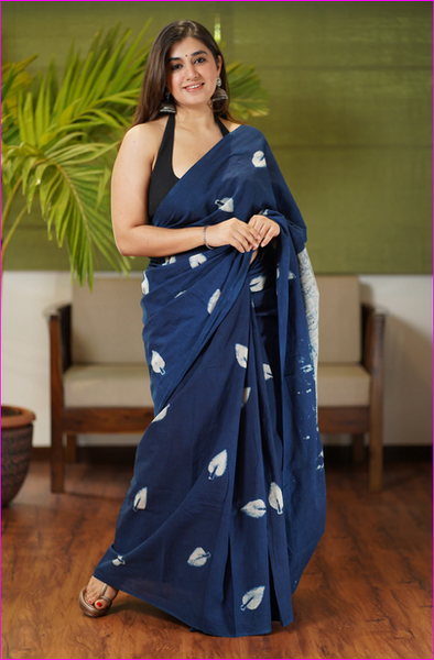 Buy Bengal Cotton Khadi Saree Tant Saris | Handloom Khadi Saree