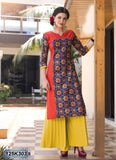 Orange New Design Kurtis