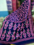 Blue Pink Dhakai Jamdani Sarees