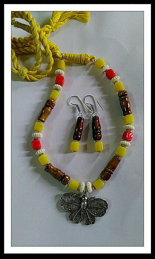 Yellow & Oxidise Silver Jewellery - Dailybuyys