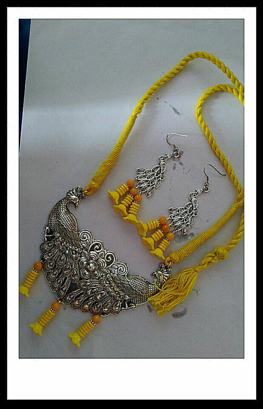 Yellow 1 Oxidise Silver Jewellery - Dailybuyys