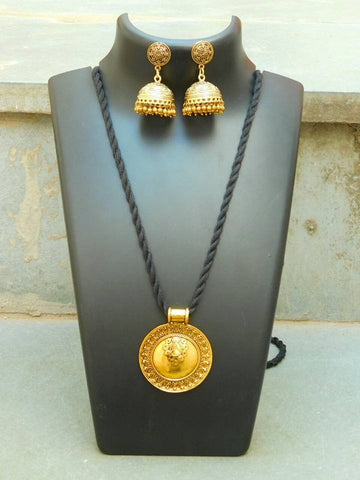 Gold finish necklace  Jewellery Sets Get Extra 10% Discount on All Prepaid Transaction