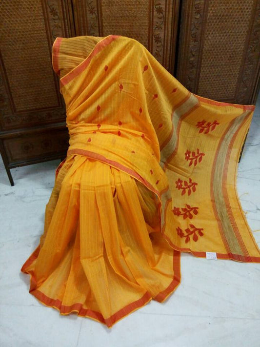 Yellow Khesh Sarees - Dailybuyys