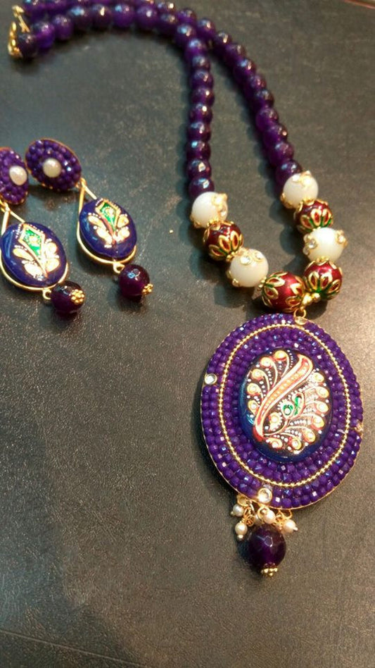 Blue Oxidise Silver Jewellery - Dailybuyys