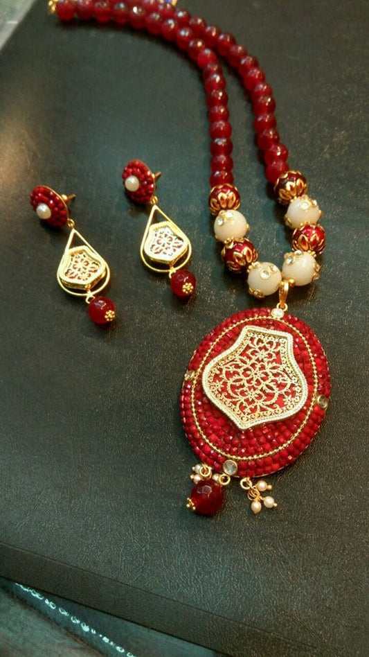 Red 1 Oxidise Silver Jewellery - Dailybuyys