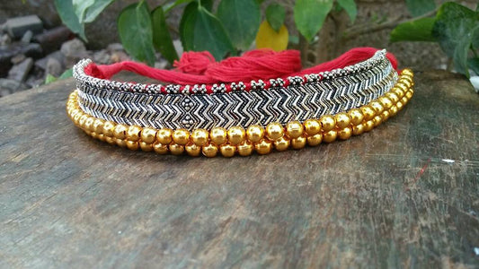 Pink & Gold finish German Silver Jewellery - Dailybuyys