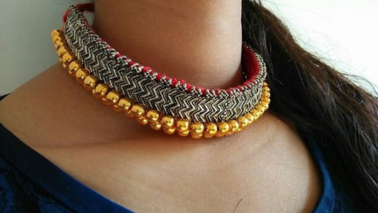 Silver & Gold finish German Silver Jewellery - Dailybuyys