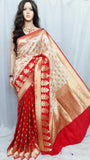 Red & Golden Banarasi Silk Sarees
