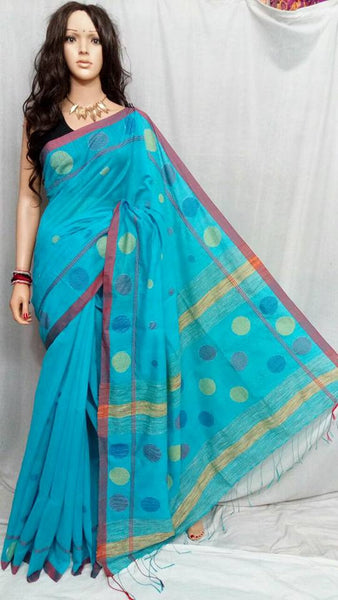 Blue Bengal Handloom Silk Sarees