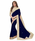 Nevy Blue Georgette Sarees