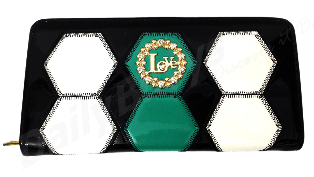 Green white and black ladies Wallet Get Extra 10% Discount on All Prepaid Transaction