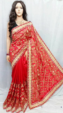 Red Handloom Pure Cotton Silk Sarees