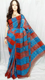 Red & Blue Dhakai Jamdani Sarees