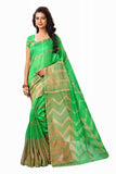 Green & Golden Bhagalpuri Silk Sarees