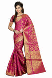 Pink & Golden Banarasi Silk Sarees