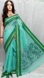 Blue Pure Cotton Jamdani Sarees