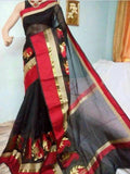 Black Bengal Handloom Silk Sarees