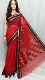 Red Pure Cotton Jamdani Sarees