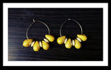 Yellow Hand Made Earrings