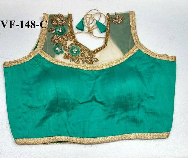 Green Designer Stitched Blouses