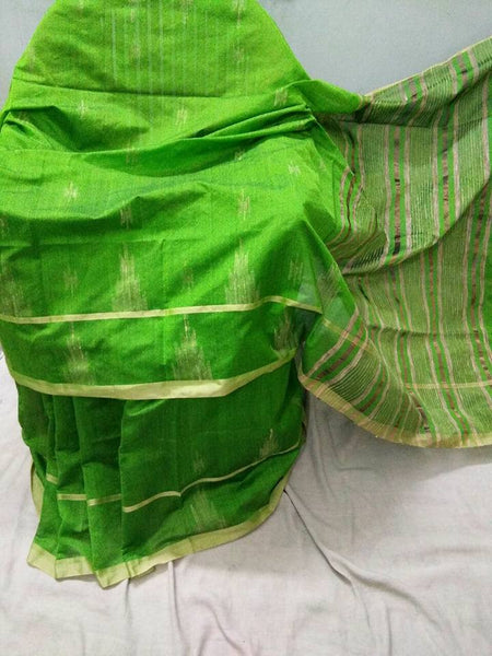 Green Handloom Ghicha Sarees