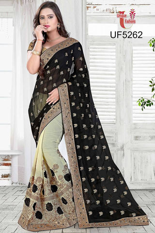 Black Party Wear Sarees