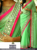 Green Georgette Sarees