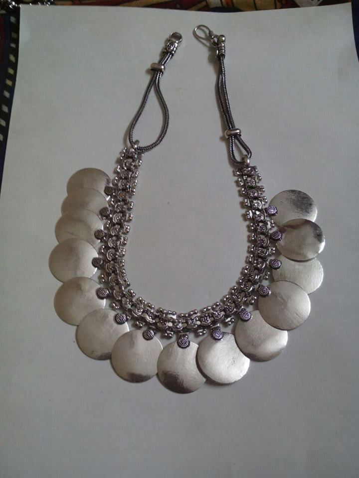 Silver Coloured Oxidise Silver Jewellery - Dailybuyys