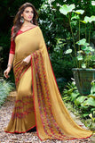 Yellow Georgette Sarees