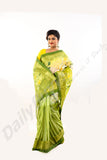 Green ,Yellow Dhakai Jamdani Sarees