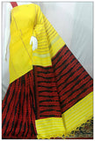 Yellow Red Gurjari Khesh Sarees