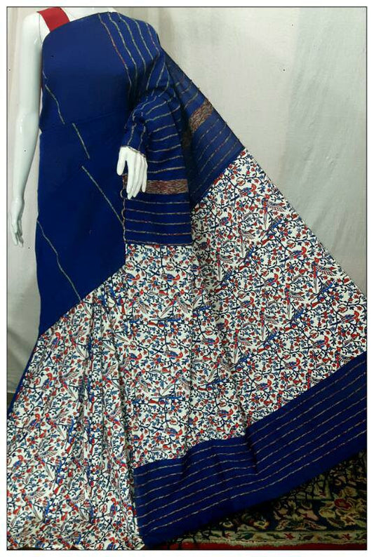 Blue Gurjari Khesh Sarees - Dailybuyys