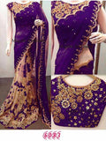 Purple Georgette Sarees