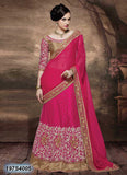 Pink Net Sarees