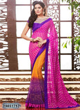 Pink & Purple Georgette Sarees