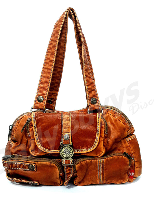 Brown  Leather Hand Bags  Stock - Dailybuyys