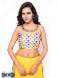 Beige Designer Stitched Blouses Get Extra 10% Discount on All Prepaid Transaction