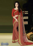 Red & Orange Georgette Sarees