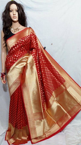 Red Opara Silk Sarees