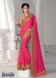 Pink & Golden Georgette Sarees