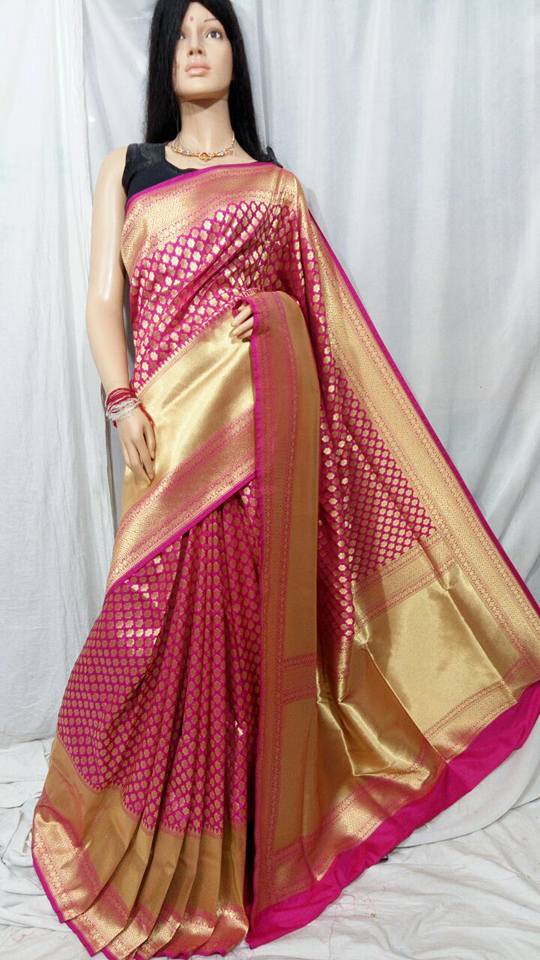 Pink Opara Silk Sarees - Dailybuyys
