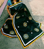 Green Kathiawari Sarees