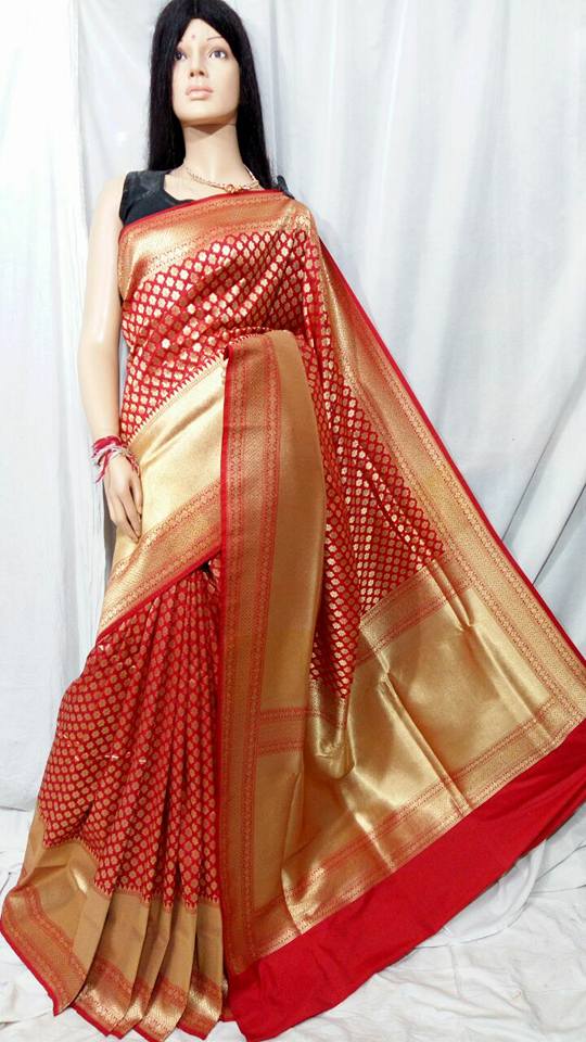 Red Opara Silk Sarees - Dailybuyys
