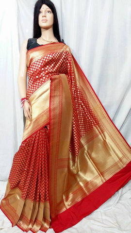 Red Opara Silk Sarees