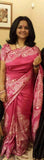 Pink Pure Silk Mark Certified Murshidabad Silk Sarees