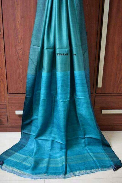 Pure Silk Mark Certified Tussar Ghicha Silk Sarees