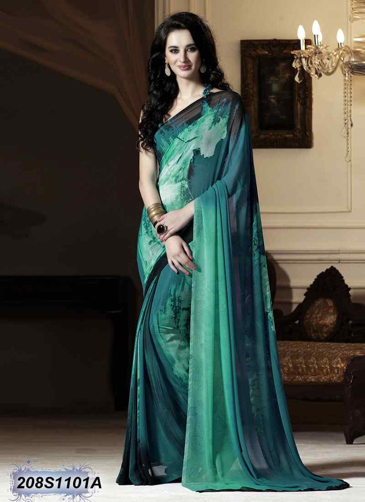 Blue Georgette Sarees