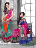 Multi Colour2 Fancy Silk Sarees